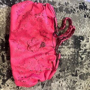 Jessica Simpson Pink Floral Shoulder Bag